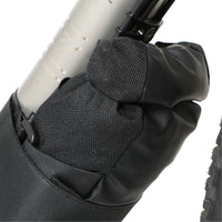 closeup of rolltop closure on restrap downtube bag
