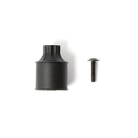 A black Restrap Light Mount on a white background with screw fitting