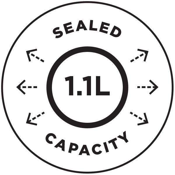 1.1L SEALED CAPACITY