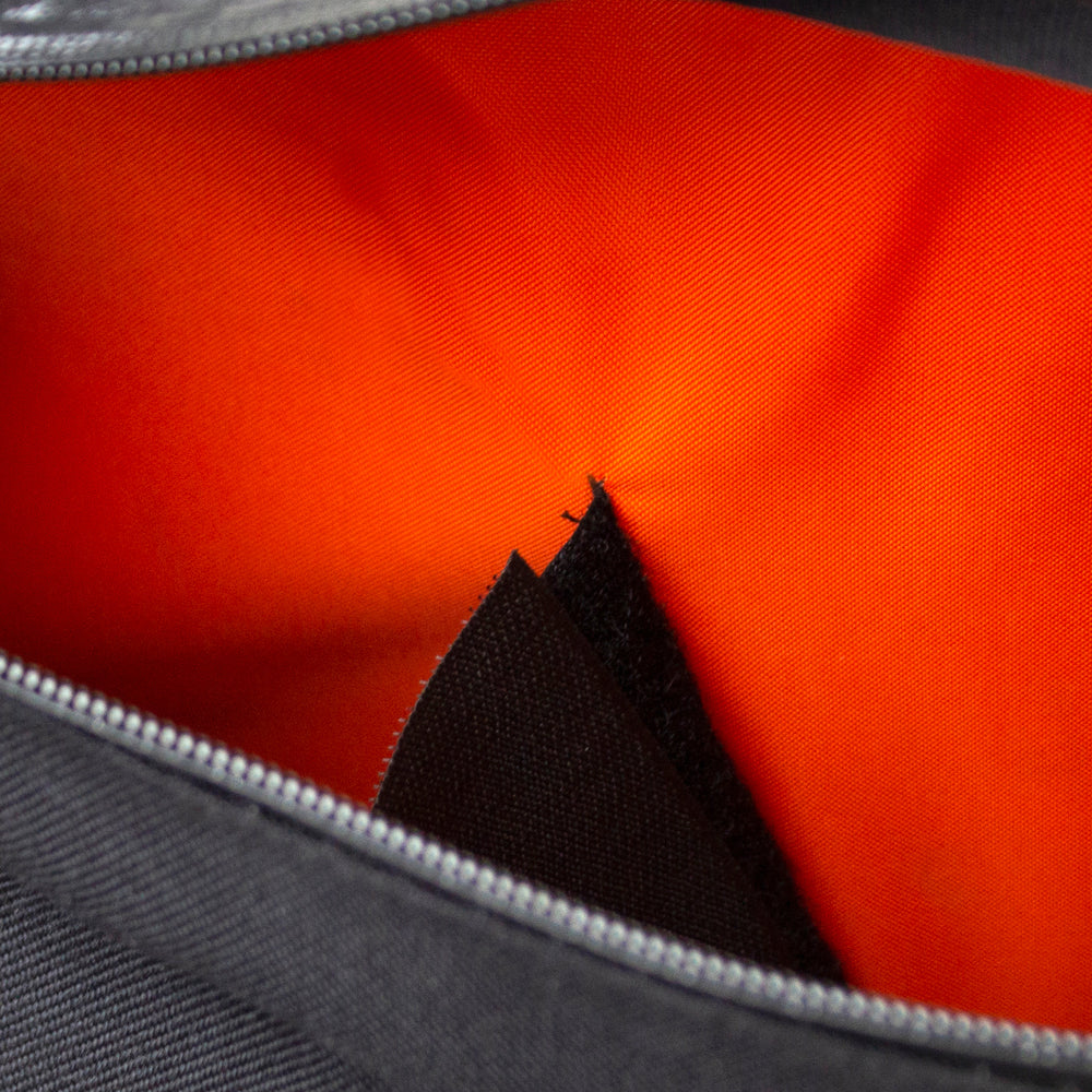 image of the internal storage on the restrap custom frame bag