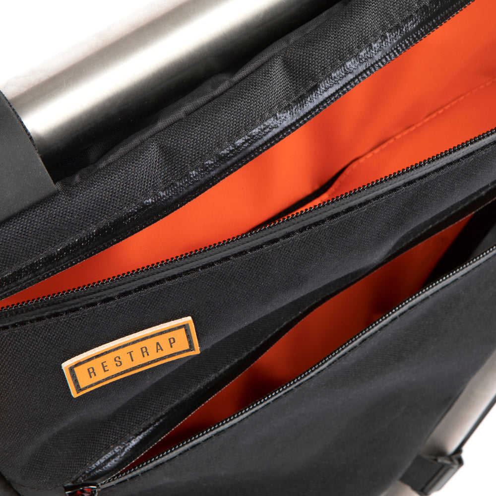 image of the internal storage on the restrap custom frame bag