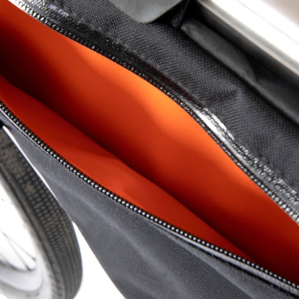 image of the internal storage on the restrap custom frame bag