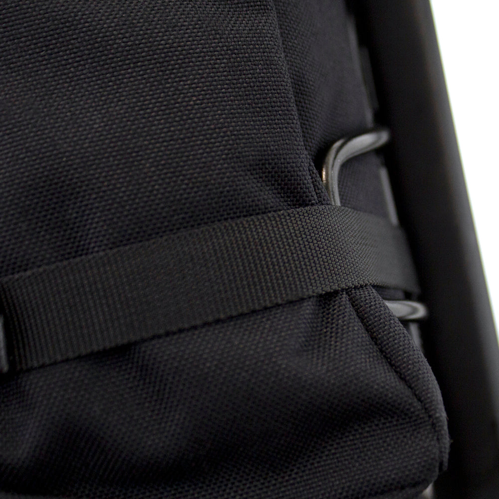 straps of a restrap fork bag showing how they fit