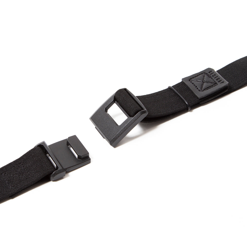 closeup of magnetic fittings on restrap luggage straps