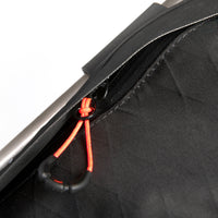 closeup of YKK zip on restrap race frame bag large
