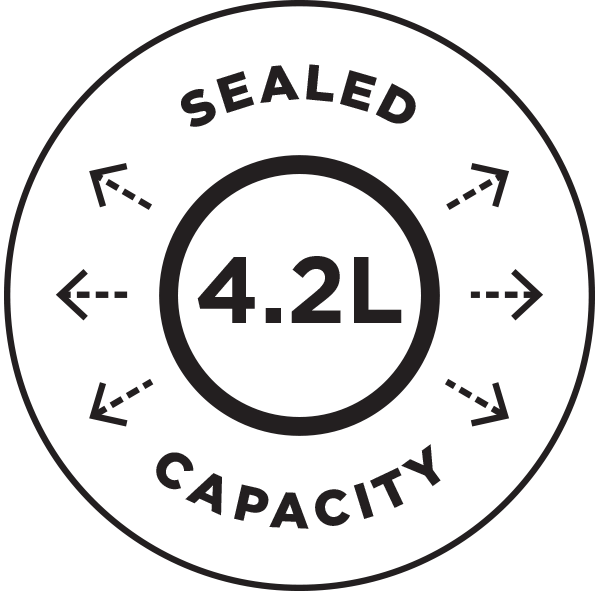 4.2L SEALED CAPACITY